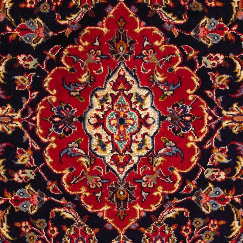 Alfombra persa - Keshan - 116 x 80 cm - azul oscuro