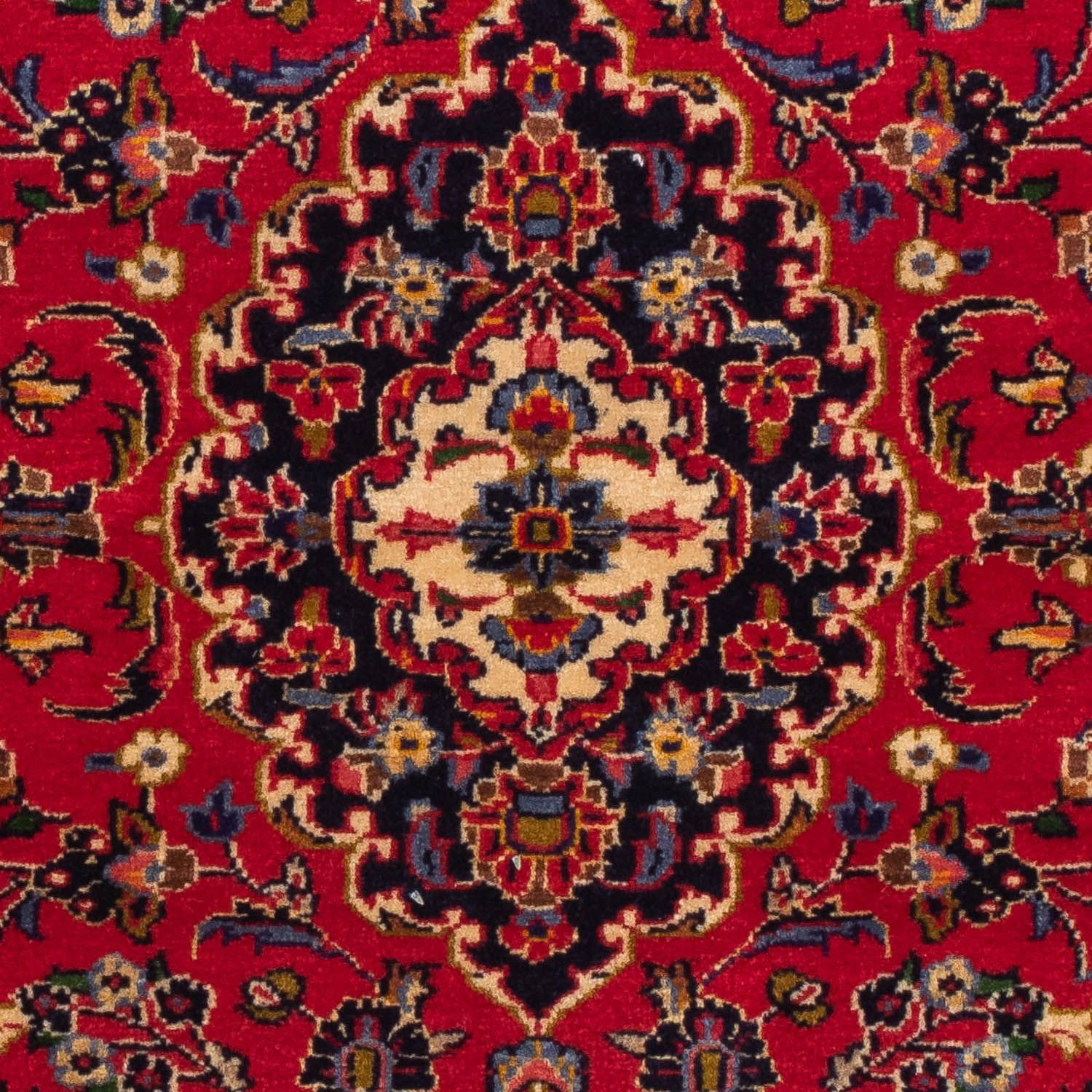 Alfombra persa - Keshan - 126 x 70 cm - rojo oscuro