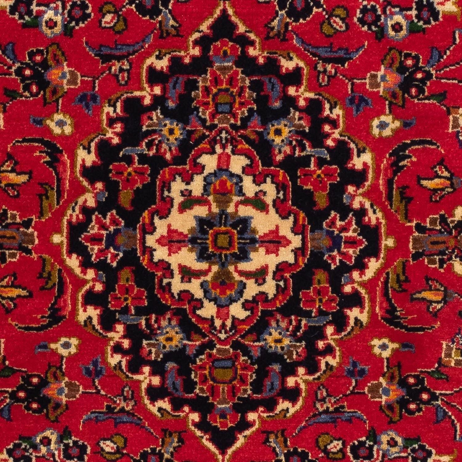 Alfombra persa - Keshan - 129 x 71 cm - rojo oscuro