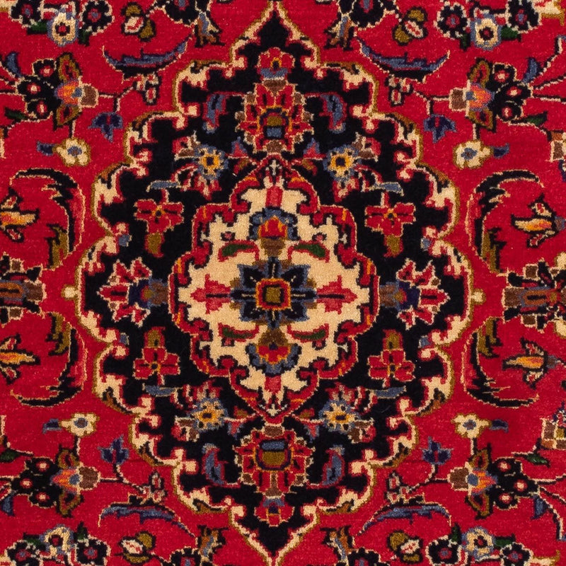 Alfombra persa - Keshan - 129 x 71 cm - rojo oscuro