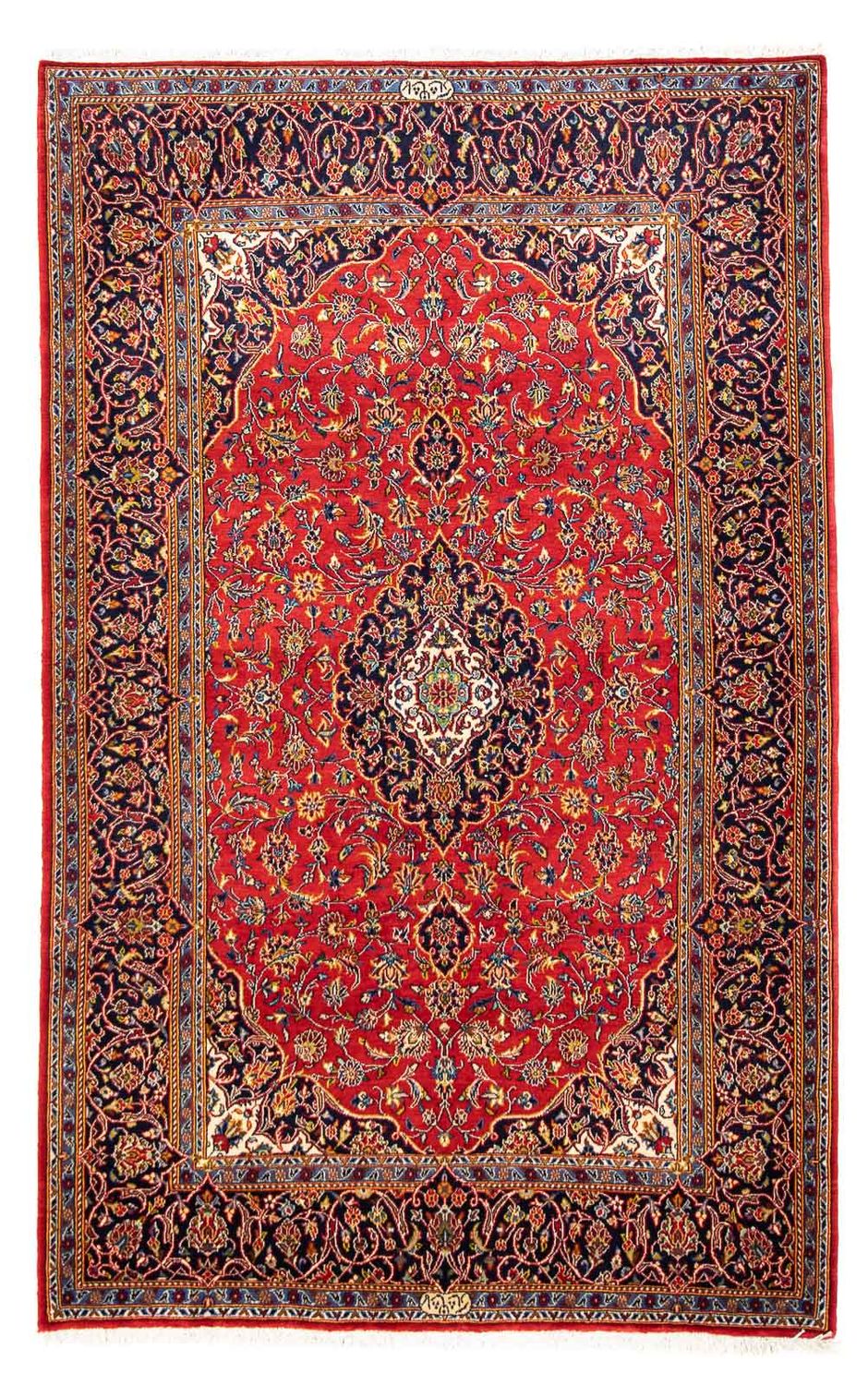Alfombra persa - Keshan - 230 x 150 cm - rojo