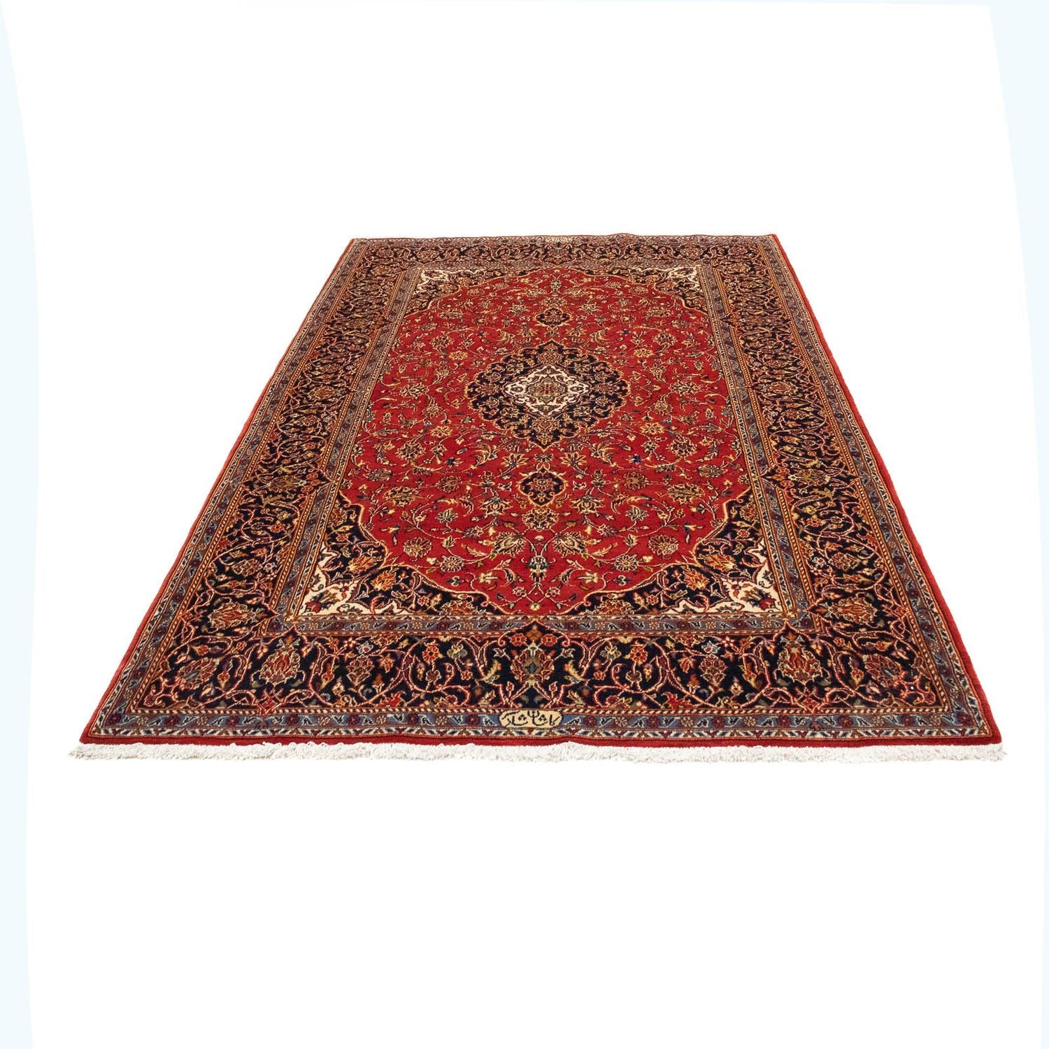 Alfombra persa - Keshan - 230 x 150 cm - rojo
