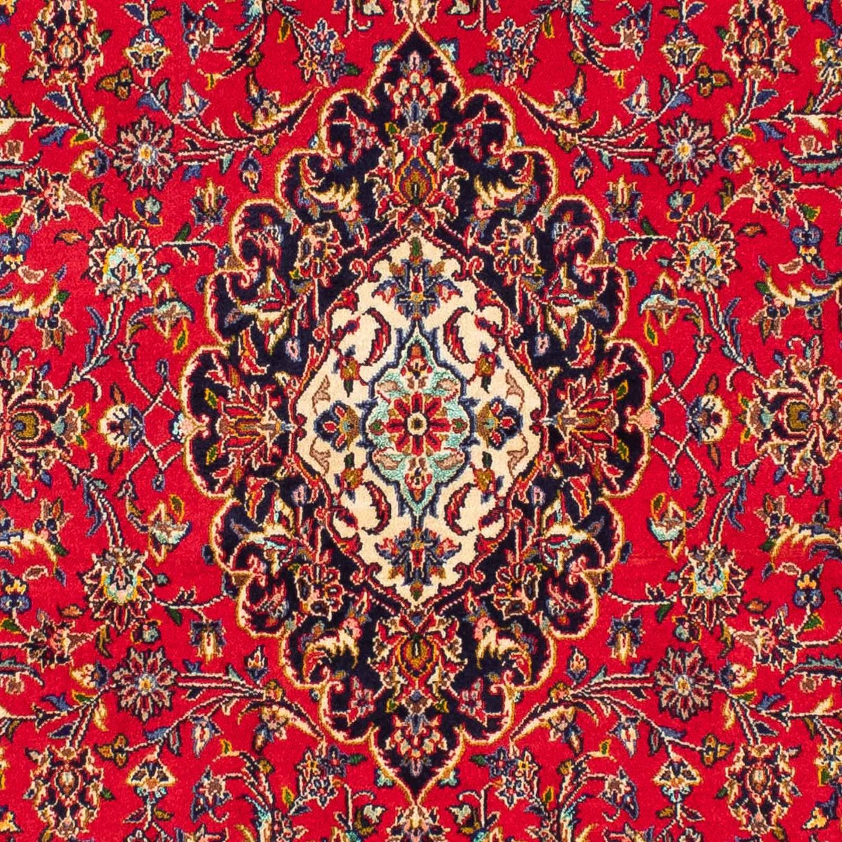 Alfombra persa - Keshan - 225 x 138 cm - rojo