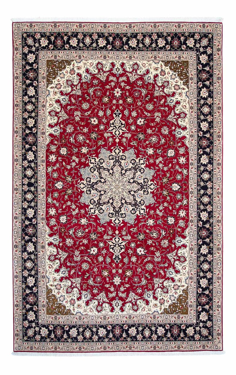 Alfombra Persa - Tabriz - Real - 318 x 205 cm - rojo oscuro