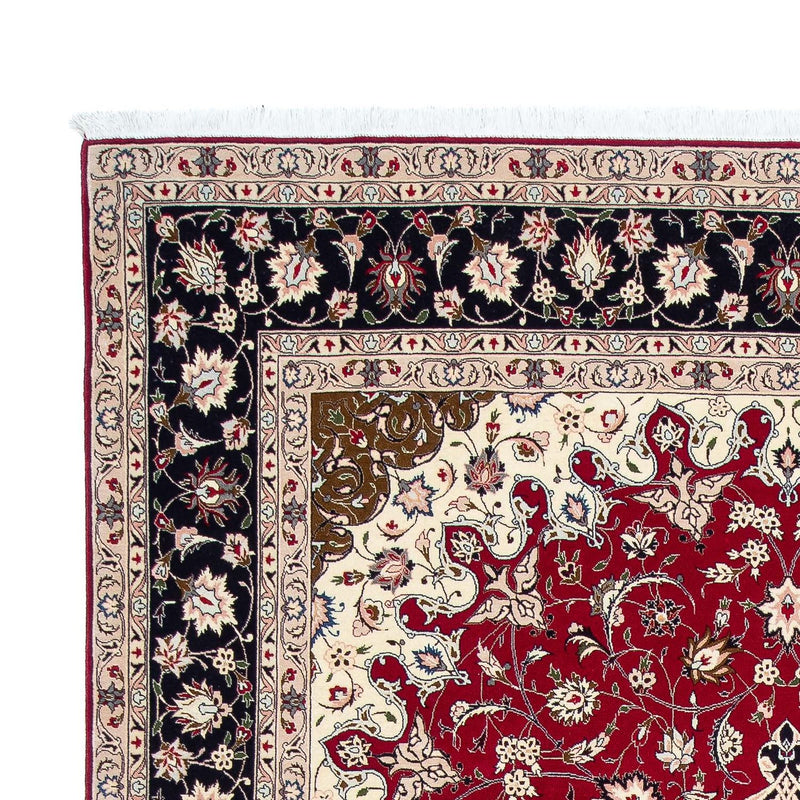 Alfombra Persa - Tabriz - Real - 318 x 205 cm - rojo oscuro