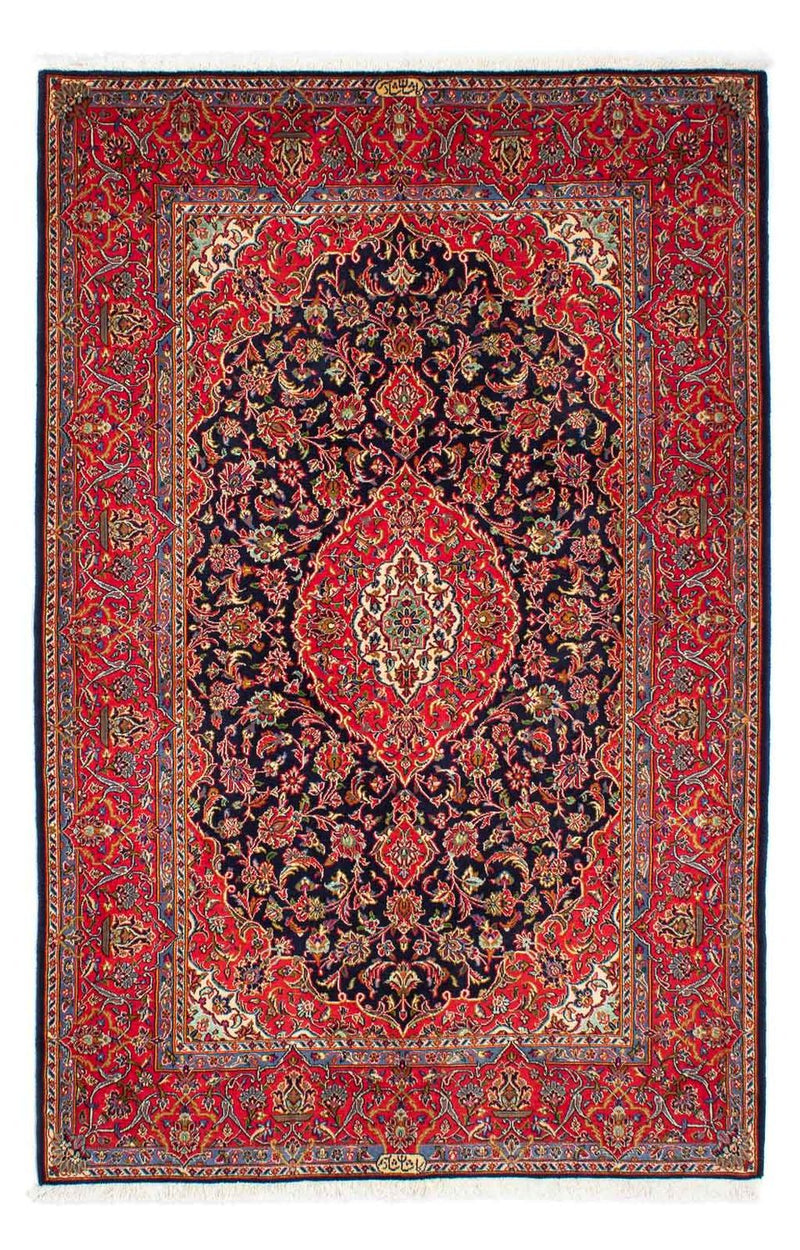 Alfombra persa - Keshan - 220 x 144 cm - rojo