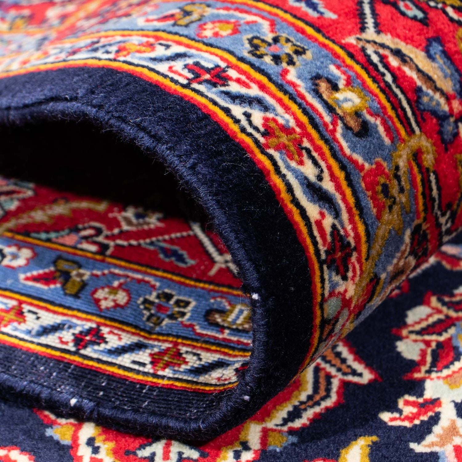 Alfombra persa - Keshan - 220 x 144 cm - rojo