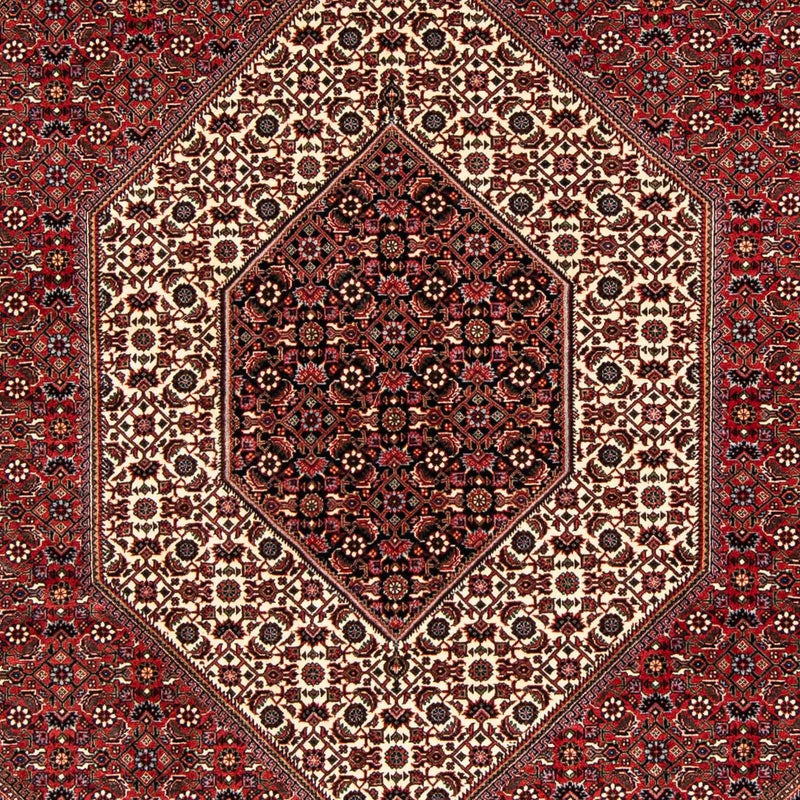 Alfombra persa - Bidjar - 238 x 175 cm - rojo oscuro