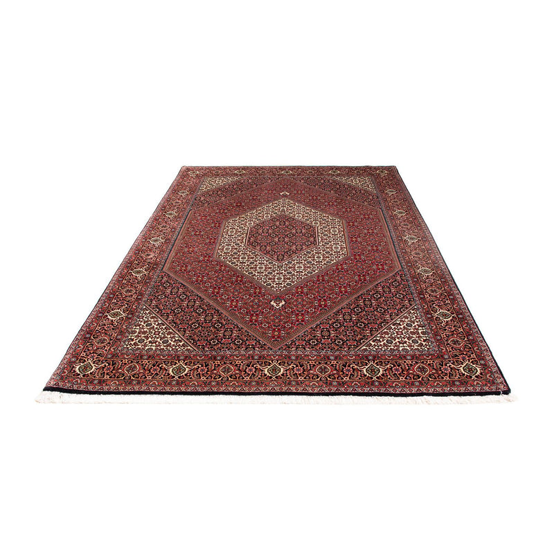 Alfombra persa - Bidjar - 238 x 175 cm - rojo oscuro