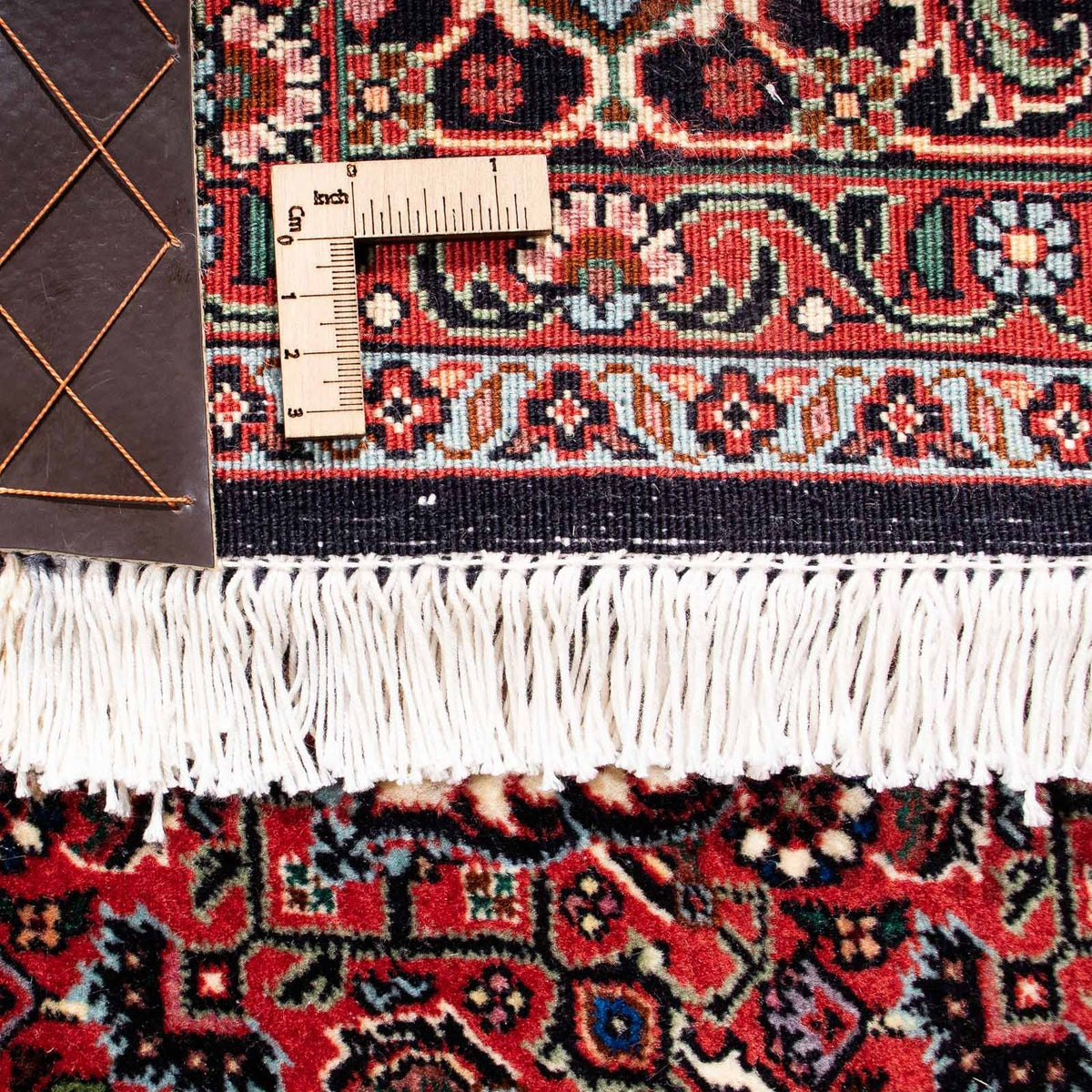 Alfombra persa - Bidjar - 238 x 175 cm - rojo oscuro