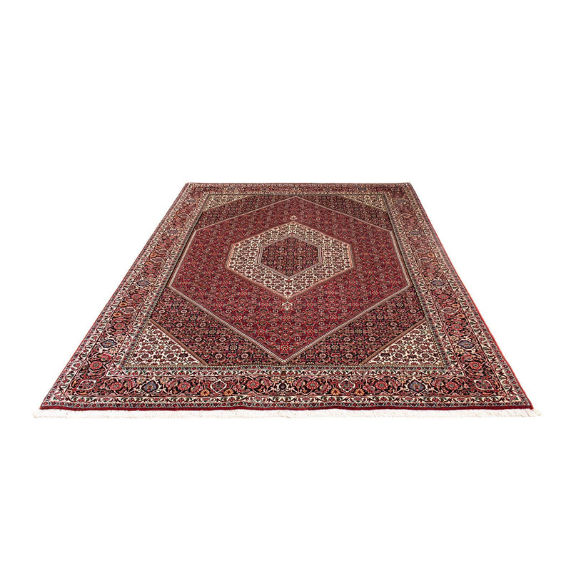 Alfombra persa - Bidjar - 246 x 170 cm - rojo oscuro