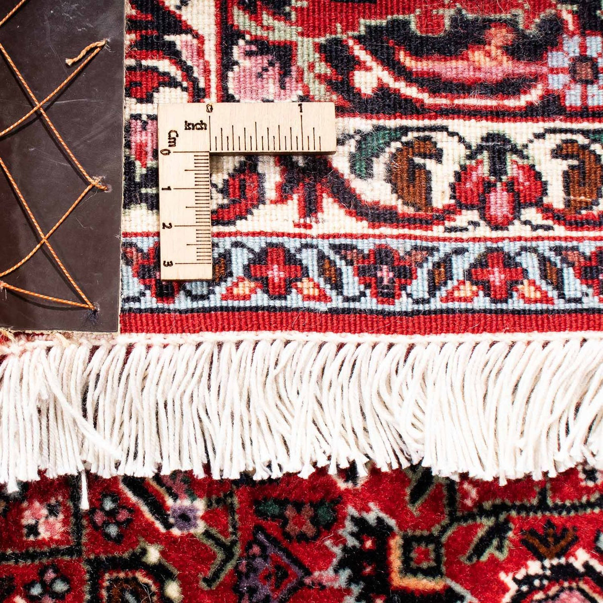 Alfombra persa - Bidjar - 246 x 170 cm - rojo oscuro