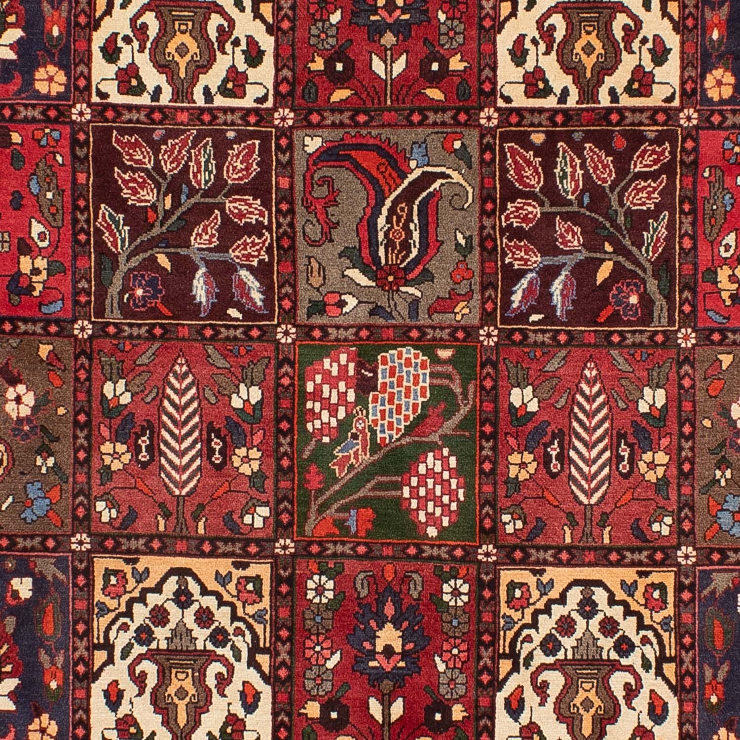 Alfombra persa - Nómada - 310 x 210 cm - rojo oscuro