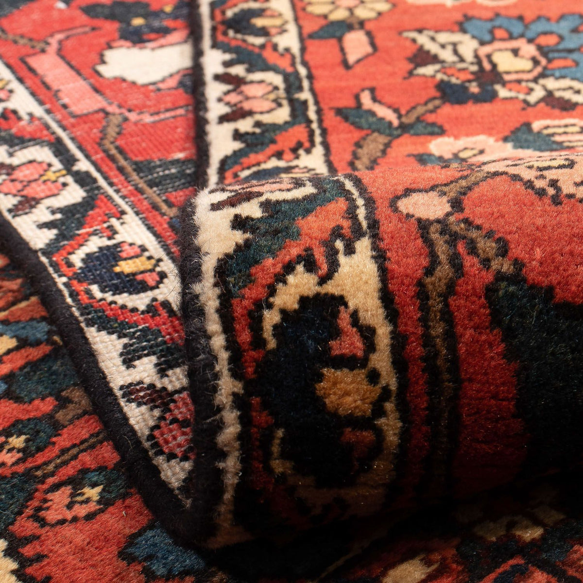 Alfombra persa - Nómada - 360 x 257 cm - rojo oscuro