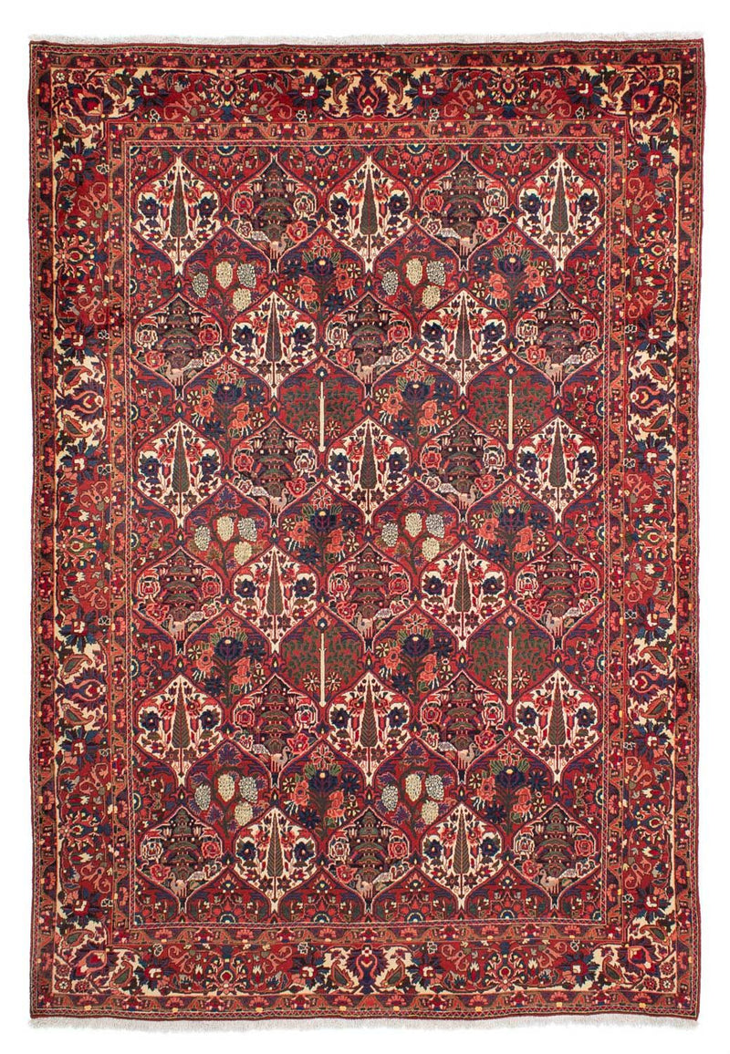 Alfombra persa - Nómada - 323 x 210 cm - rojo oscuro