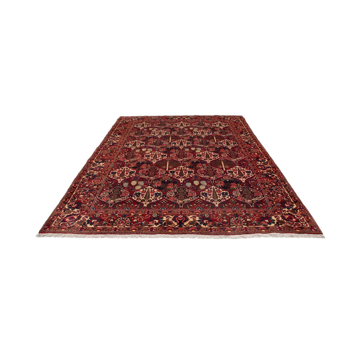 Alfombra persa - Nómada - 323 x 210 cm - rojo oscuro