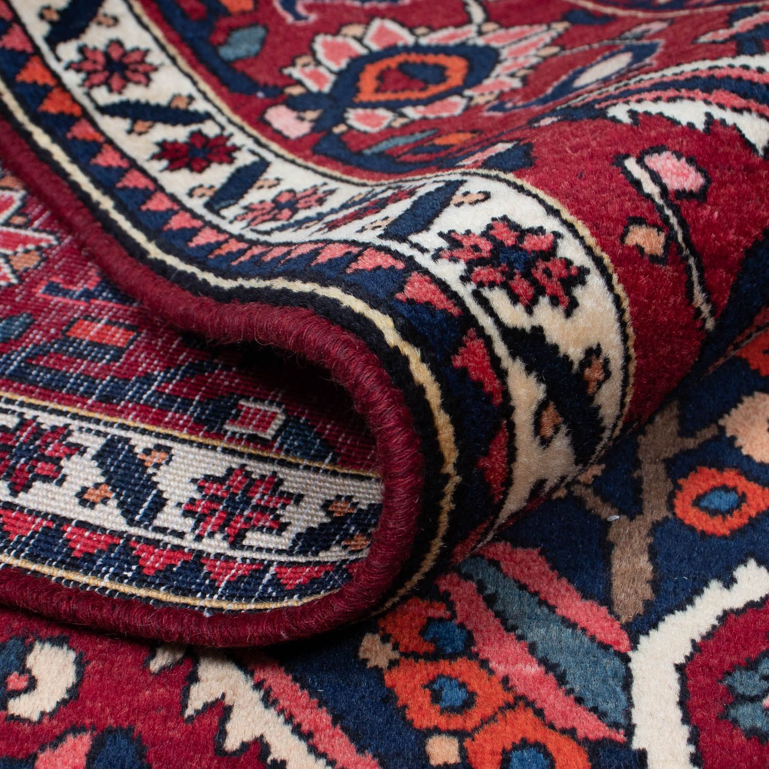 Alfombra persa - Nómada - 322 x 216 cm - rojo oscuro