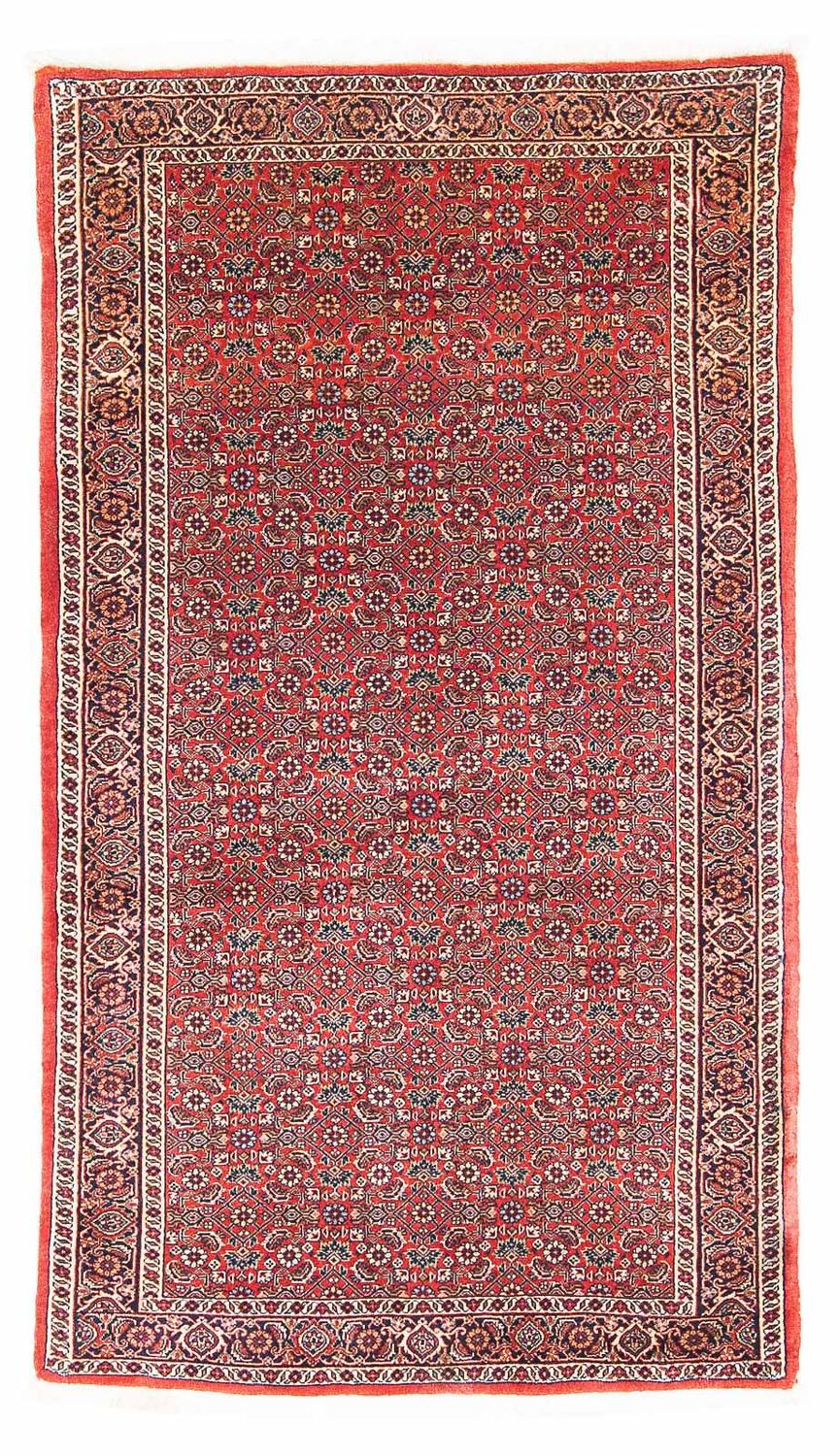 Alfombra persa - Bidjar - 162 x 89 cm - rojo