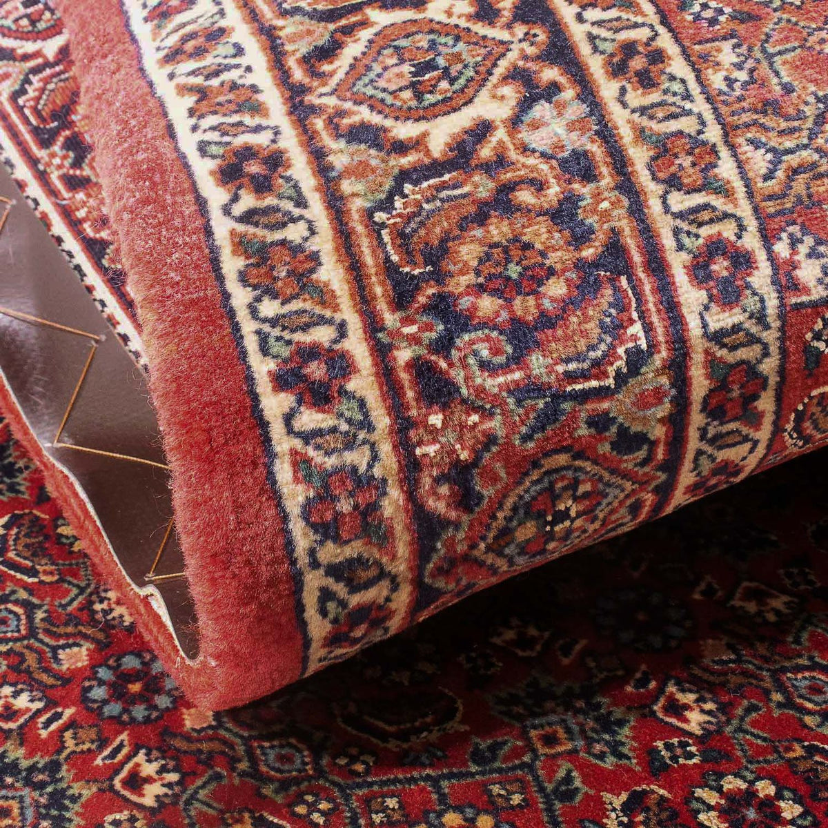 Alfombra persa - Bidjar - 162 x 89 cm - rojo