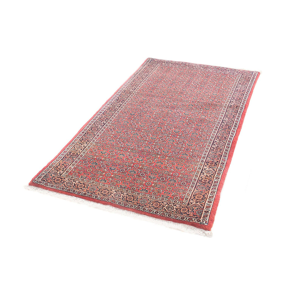 Alfombra persa - Bidjar - 162 x 89 cm - rojo