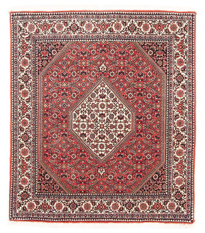 Alfombra persa - Bidjar cuadrado  - 112 x 100 cm - rojo