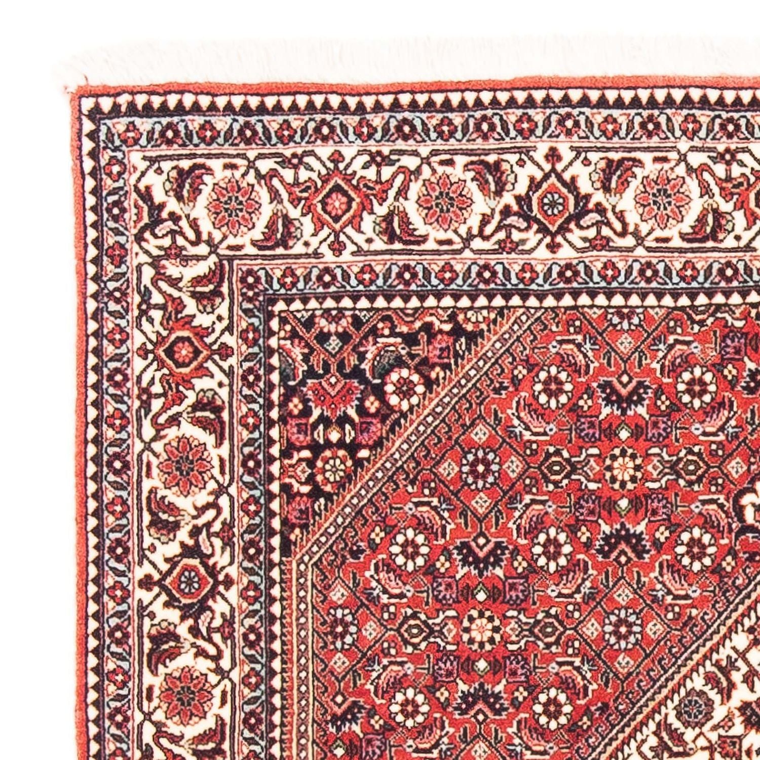 Alfombra persa - Bidjar cuadrado  - 112 x 100 cm - rojo