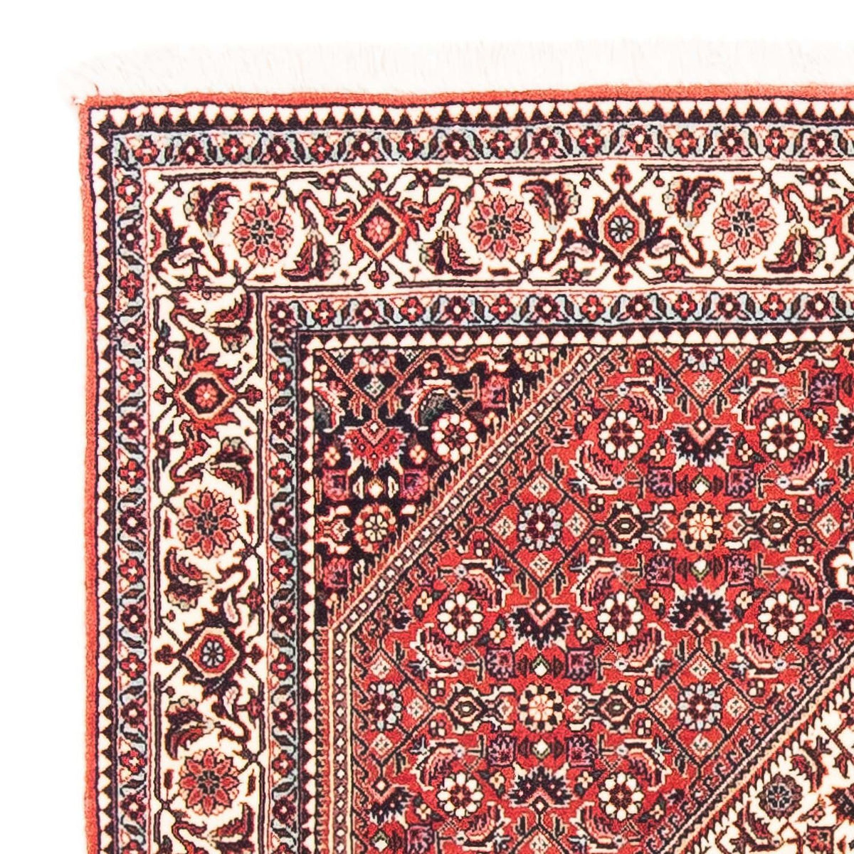 Alfombra persa - Bidjar cuadrado  - 112 x 100 cm - rojo