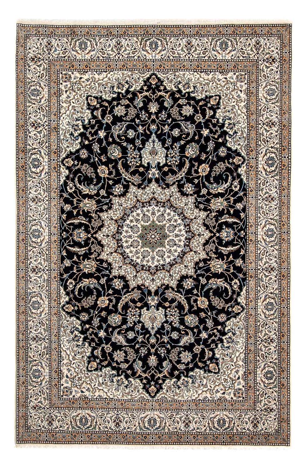 Alfombra Persa - Nain - Prima - 296 x 200 cm - azul oscuro