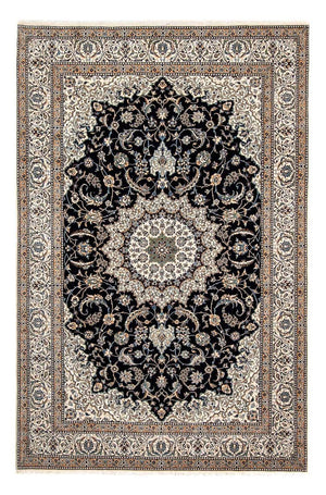 Alfombra Persa - Nain - Prima - 296 x 200 cm - azul oscuro