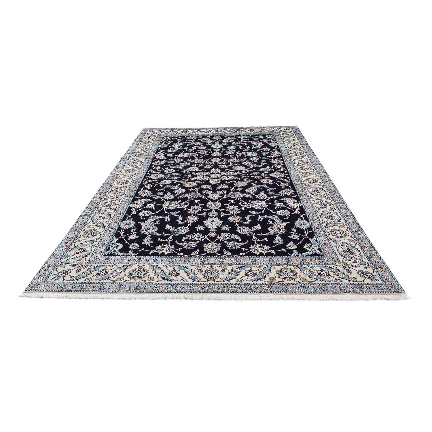 Alfombra Persa - Nain - Prima - 309 x 200 cm - azul oscuro