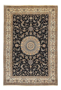 Alfombra Persa - Nain - Prima - 290 x 195 cm - azul oscuro