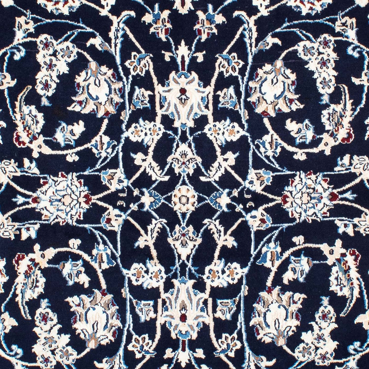 Alfombra Persa - Nain - Real - 228 x 155 cm - azul oscuro