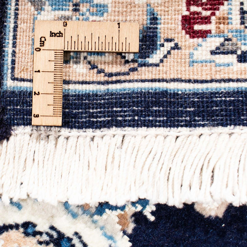 Alfombra Persa - Nain - Real - 228 x 155 cm - azul oscuro