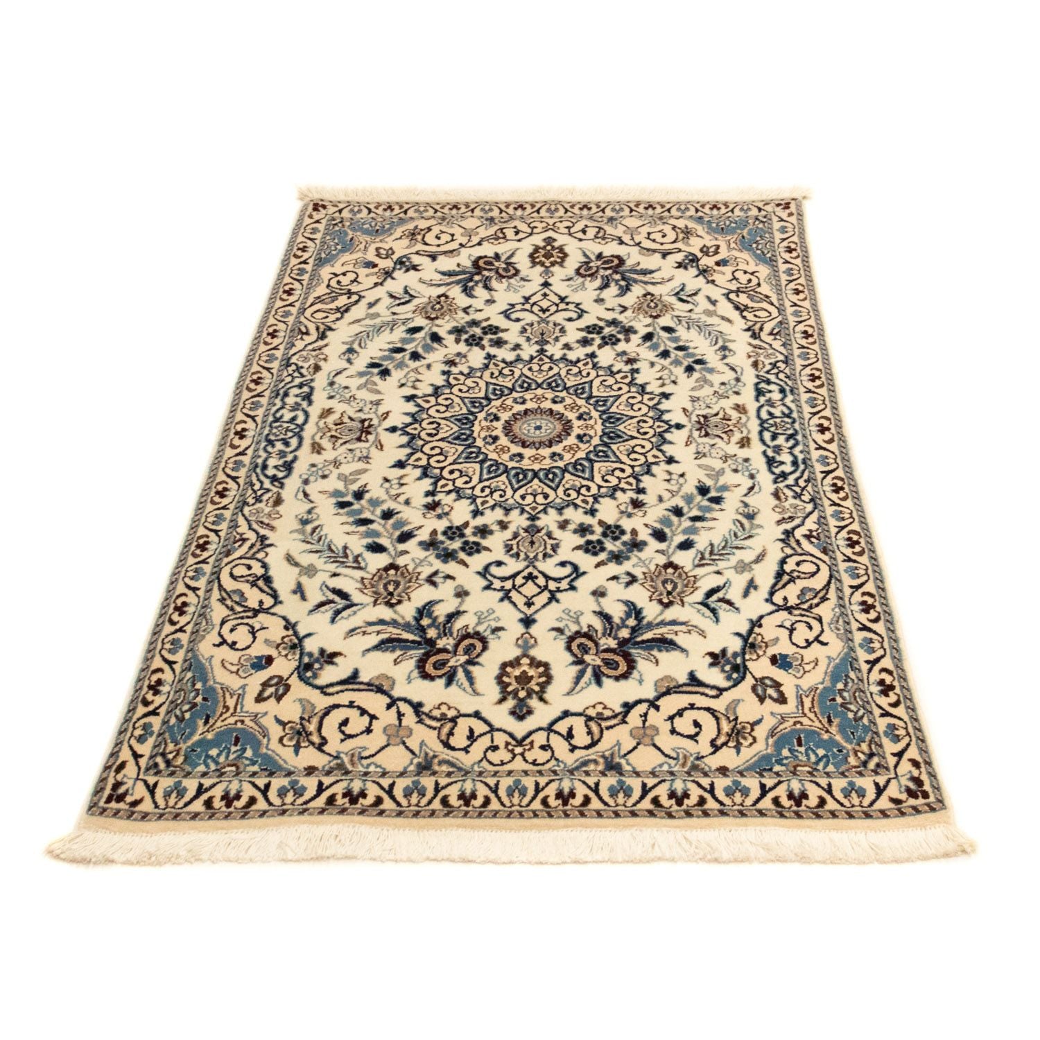 Alfombra Persa - Nain - Real - 141 x 84 cm - beige