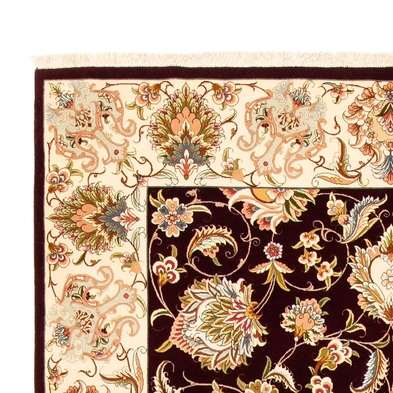 Alfombra Persa - Tabriz - Real - 314 x 203 cm - rojo oscuro