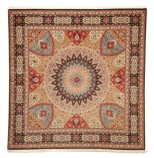 Alfombra Persa - Tabriz - Real cuadrado  - 254 x 250 cm - multicolor