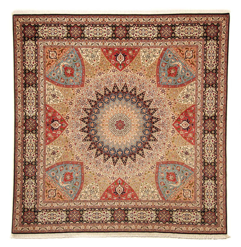 Alfombra Persa - Tabriz - Real cuadrado  - 254 x 250 cm - multicolor