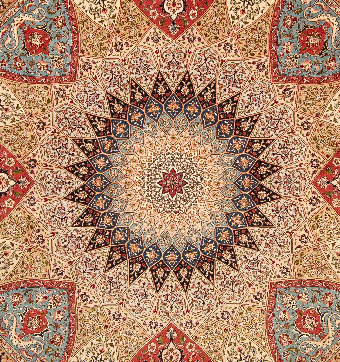 Alfombra Persa - Tabriz - Real cuadrado  - 254 x 250 cm - multicolor