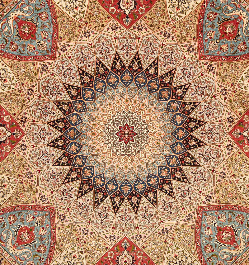 Alfombra Persa - Tabriz - Real cuadrado  - 254 x 250 cm - multicolor