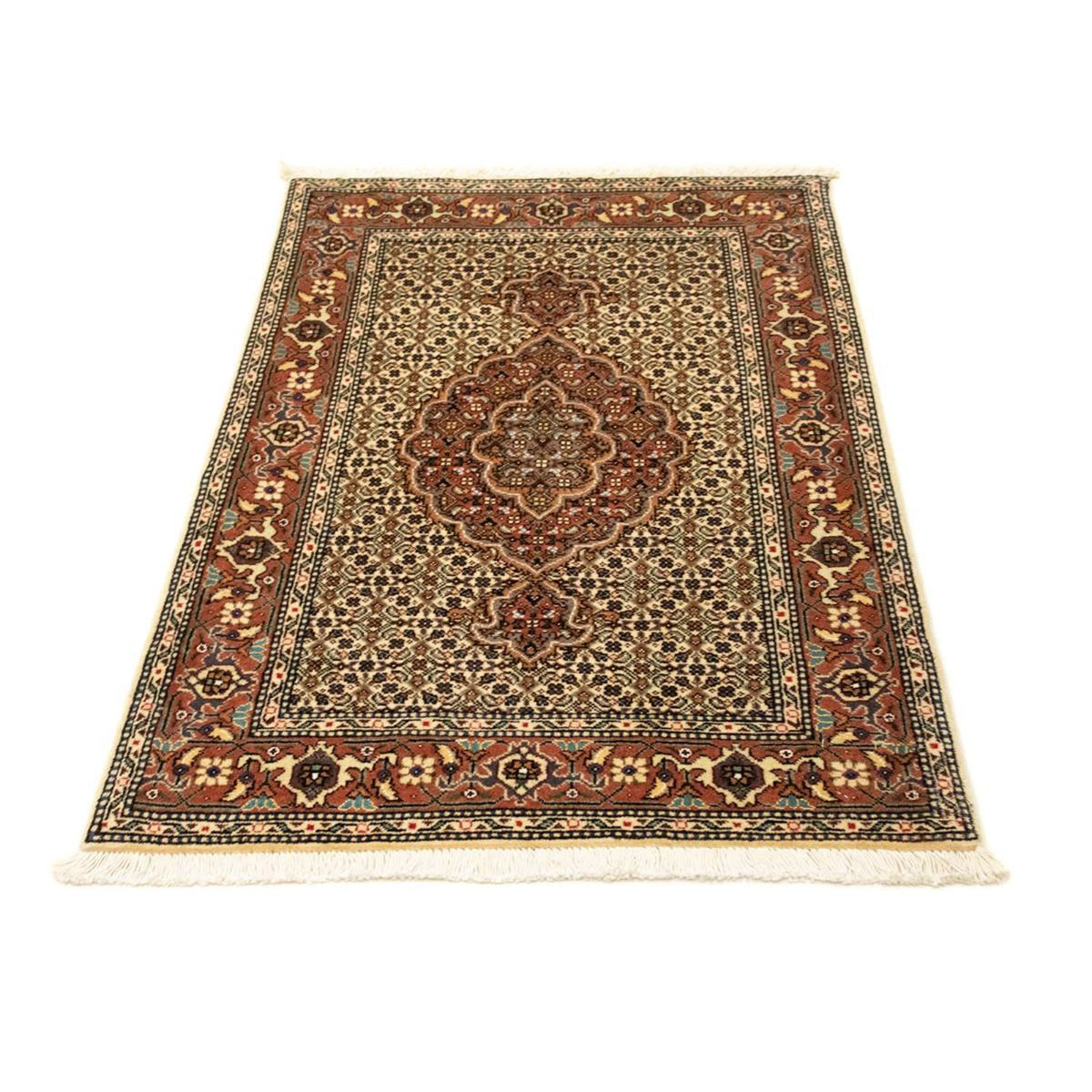 Alfombra Persa - Tabriz - Real - 115 x 77 cm - beige