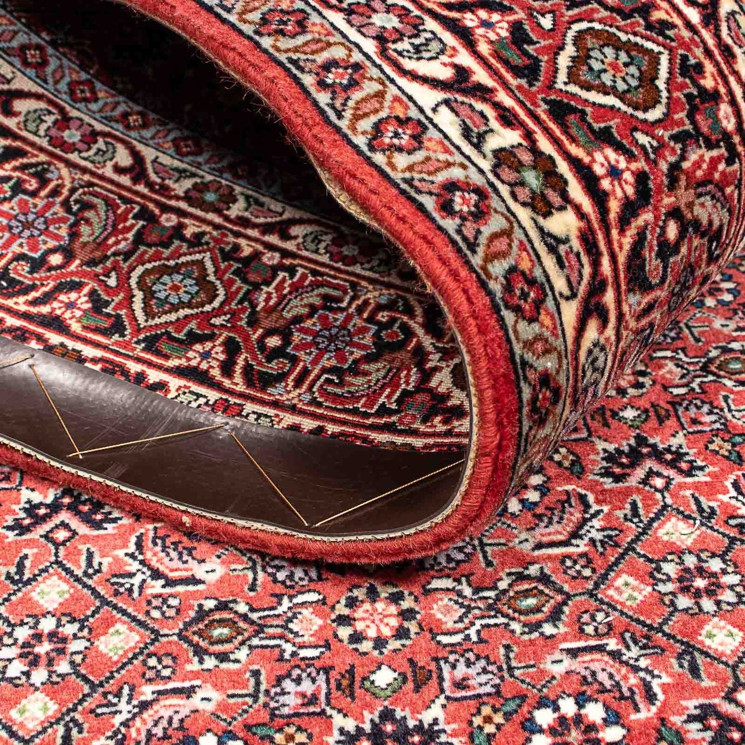Alfombra persa - Bidjar - 208 x 132 cm - rojo