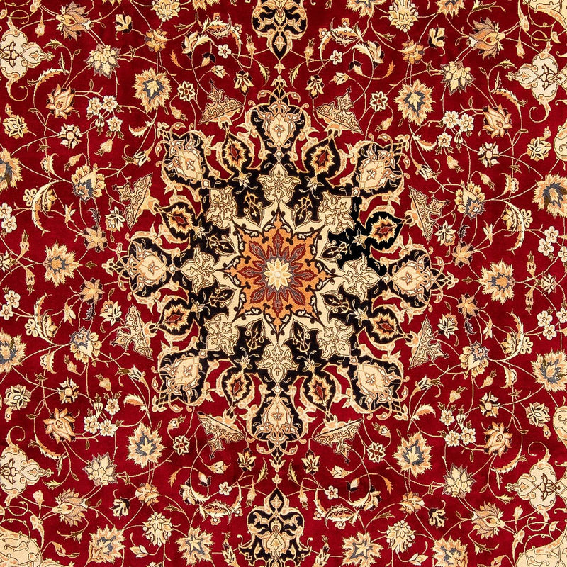 Alfombra Persa - Tabriz - Real - 343 x 255 cm - rojo oscuro
