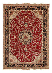 Alfombra Persa - Tabriz - Real - 352 x 252 cm - rojo oscuro