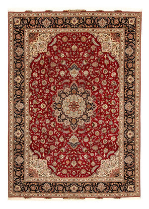 Alfombra Persa - Tabriz - Real - 352 x 252 cm - rojo oscuro
