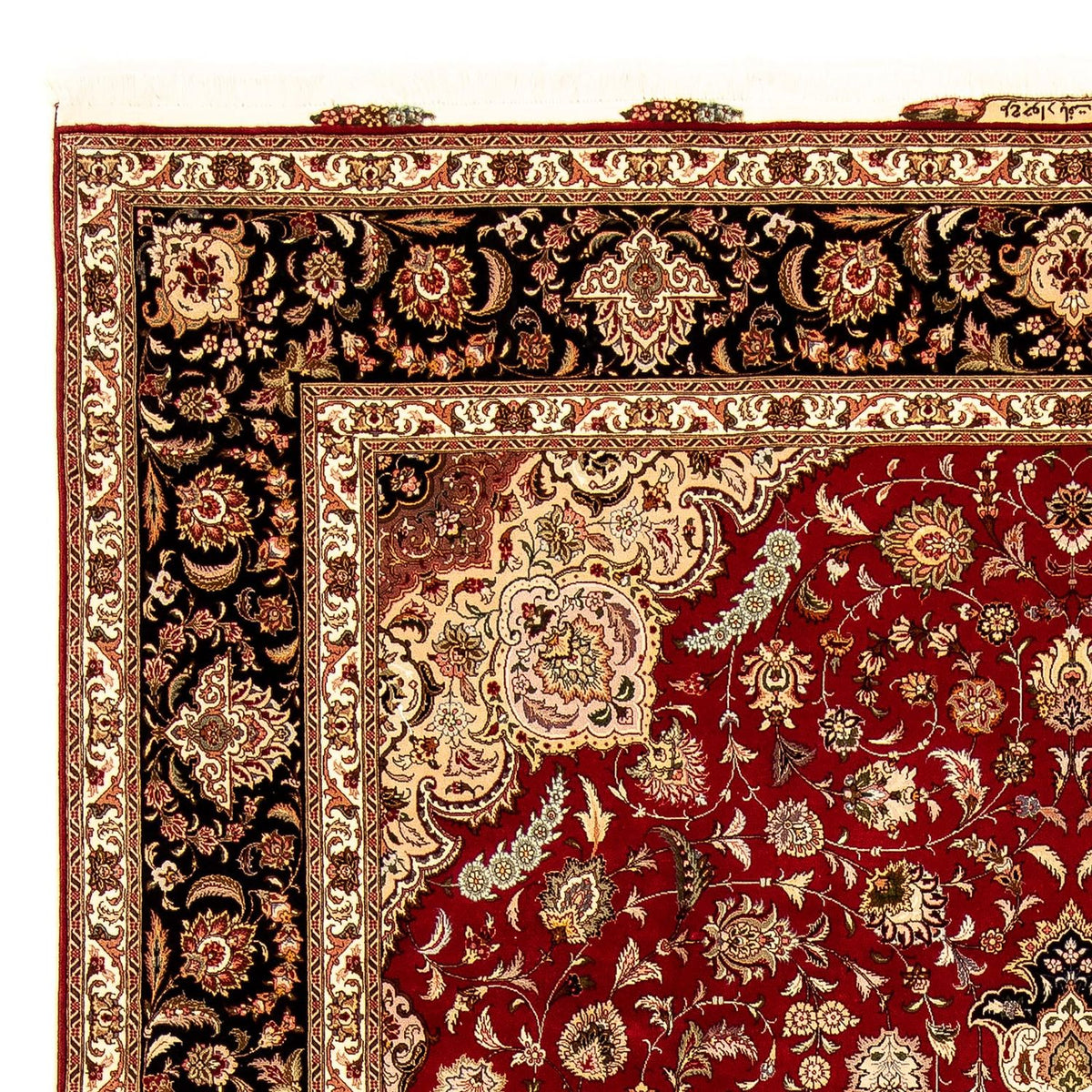 Alfombra Persa - Tabriz - Real - 352 x 252 cm - rojo oscuro
