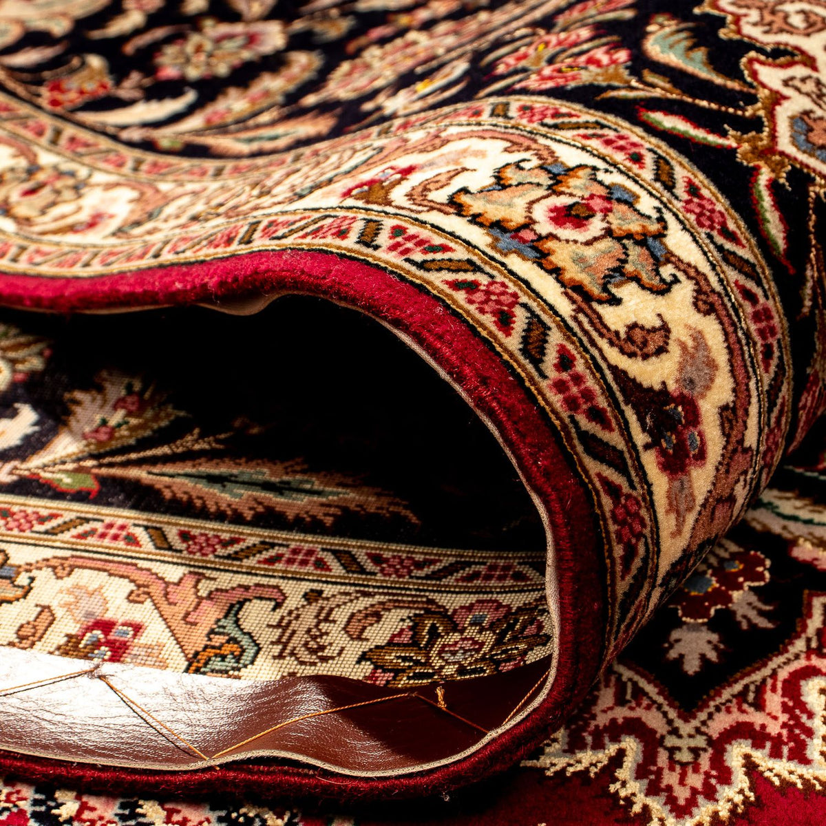 Alfombra Persa - Tabriz - Real - 352 x 252 cm - rojo oscuro