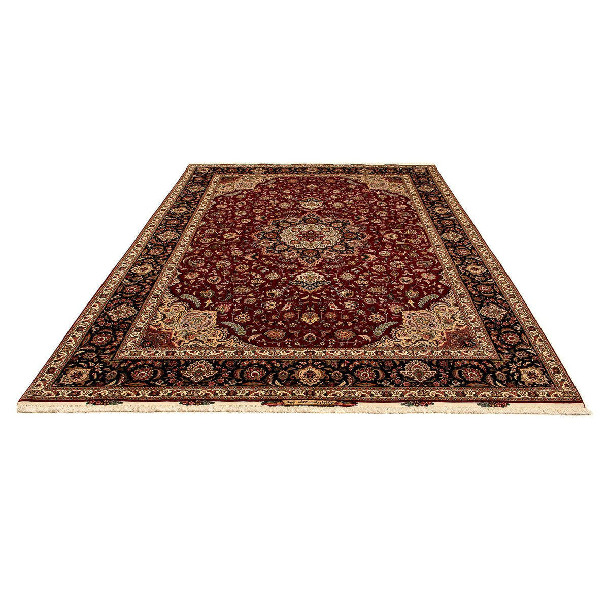 Alfombra Persa - Tabriz - Real - 352 x 252 cm - rojo oscuro
