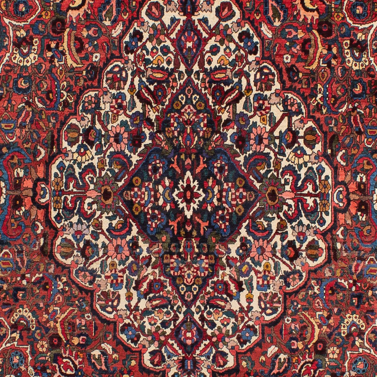 Alfombra persa - Nómada - 312 x 202 cm - rojo oscuro