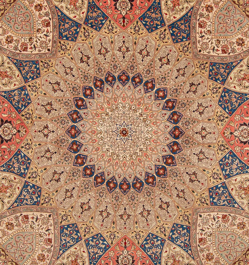 Alfombra Persa - Tabriz - Real cuadrado  - 256 x 253 cm - multicolor