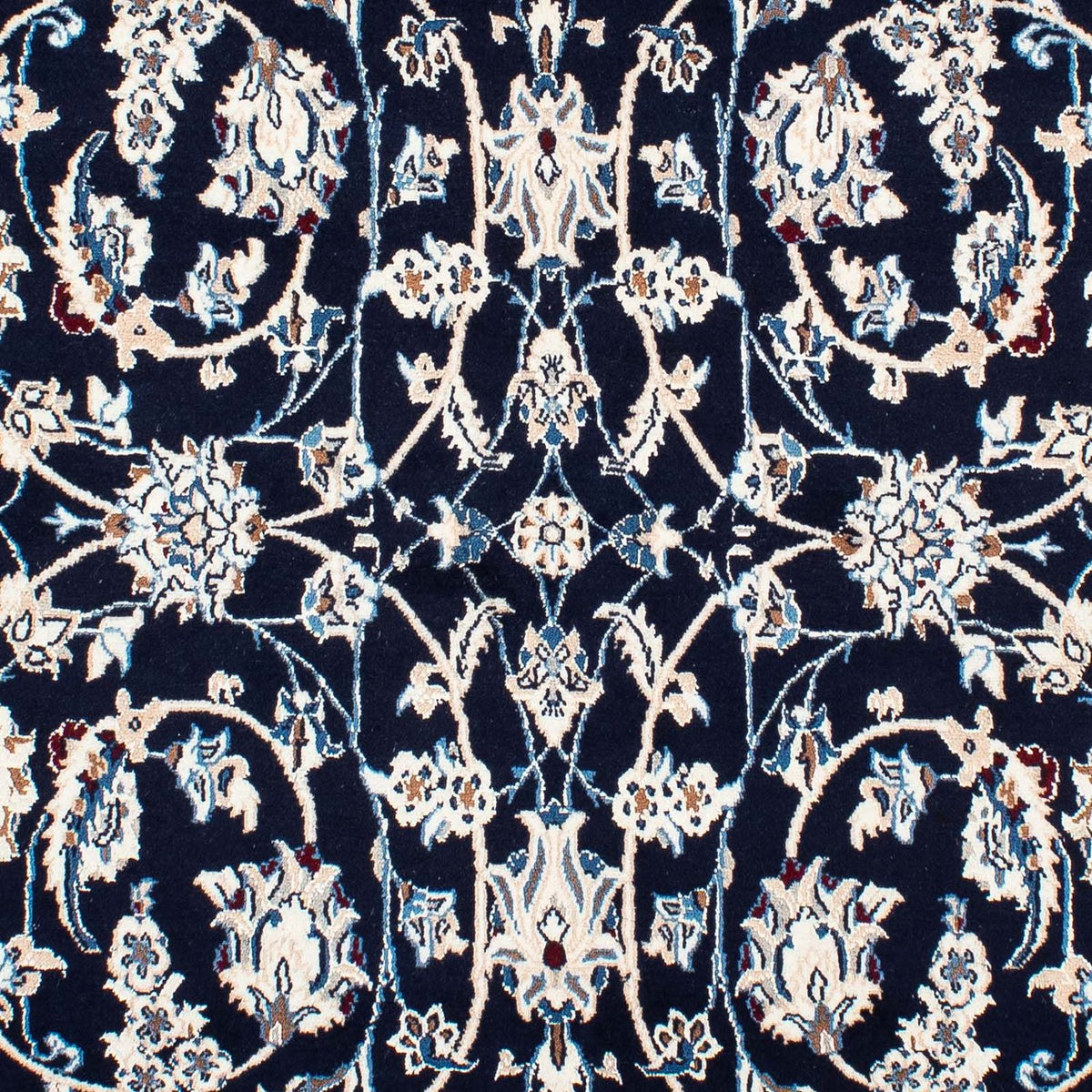 Alfombra Persa - Nain - Real - 231 x 155 cm - azul oscuro